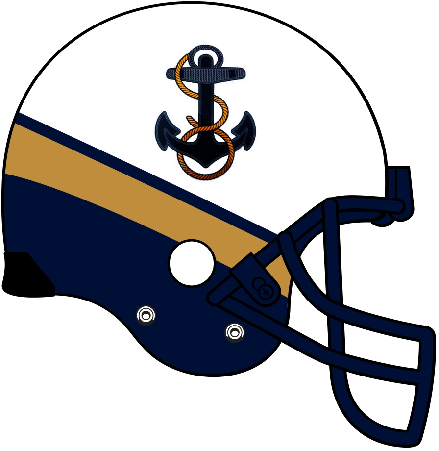 Navy Midshipmen 2012-Pres Helmet Logo t shirts iron on transfers
